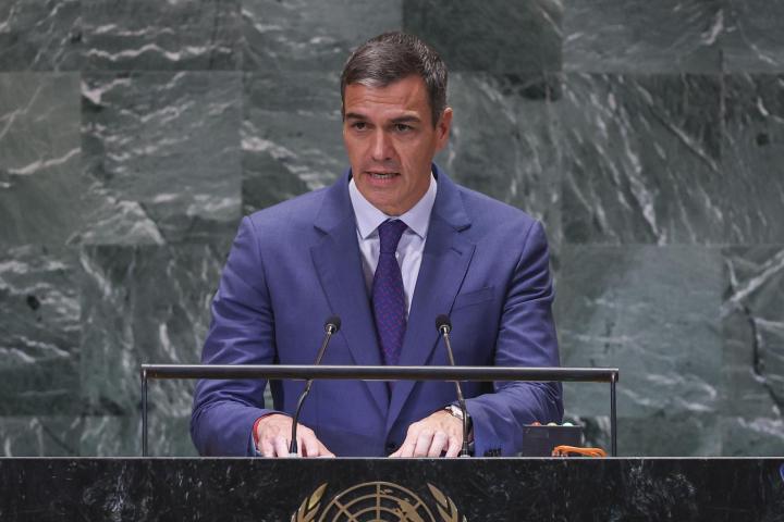 Pedro Sánchez interviene en la Cumbre del Futuro, previa a la Asamblea General de la ONU.