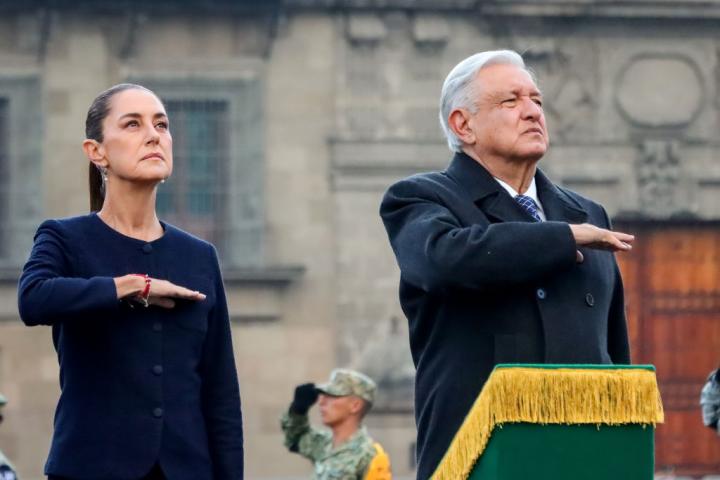 Claudia Sheinbaum y Andrés Manuel López Obrador, en un acto reciente