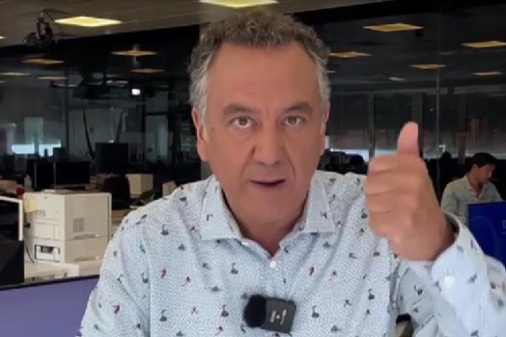 Roberto Brasero, en la redacción de Antena 3