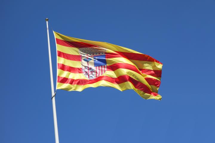 Bandera de Aragón.