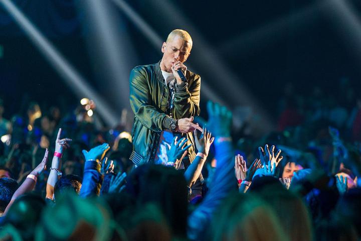 Eminem, en los MTV Awards 2014.