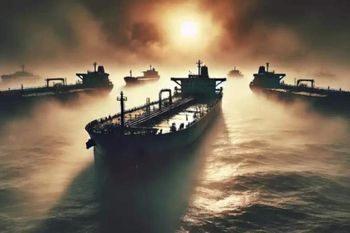 Flota oscura rusa, representación por IA