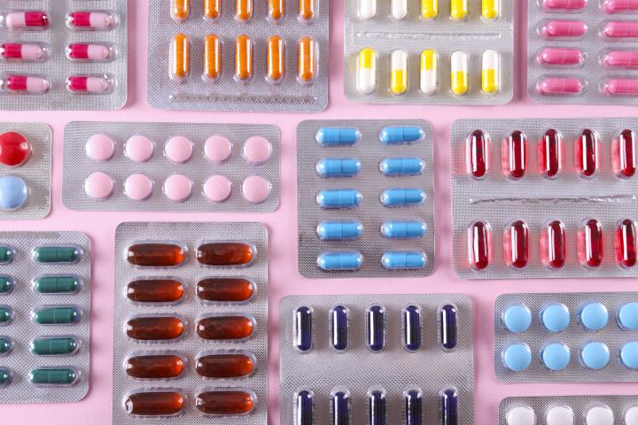 Imagen de archivo de medicamentos de distintos tipos.