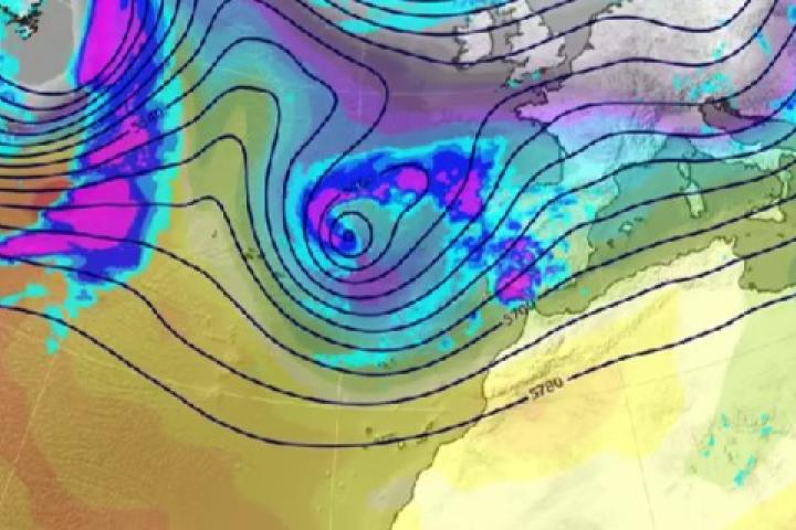 Mapa de AEMET para este fin de semana