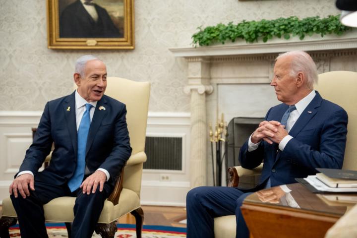Netanyahu y Biden, en la Casa Blanca en una imagen de archivo