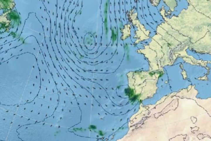 Mapa de AEMET para estos días