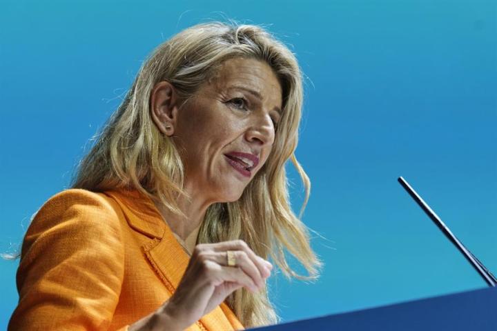 Yolanda Díaz, este lunes en el World In Progress Barcelona