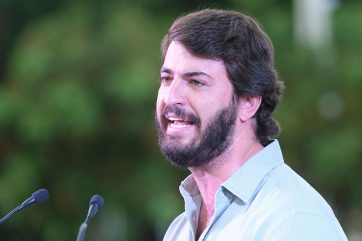 Juan García-Gallardo, en un mitin de Vox