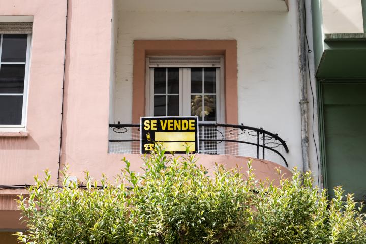 Foto de archivo de una casa en venta en España.