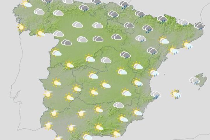 La previsión de la AEMET para el 22 de octubre.