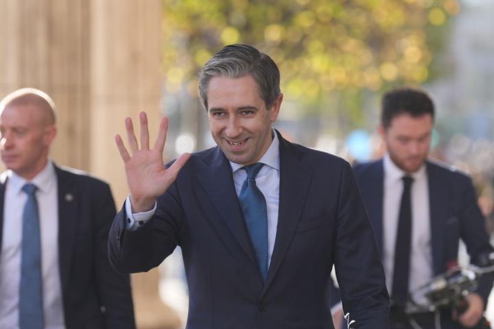 Simon Harris, 'taioseach' (primer ministro) de Irlanda, en Dublín.