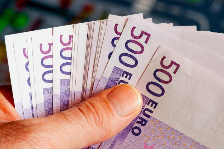 Fajo de billetes de 500 euros