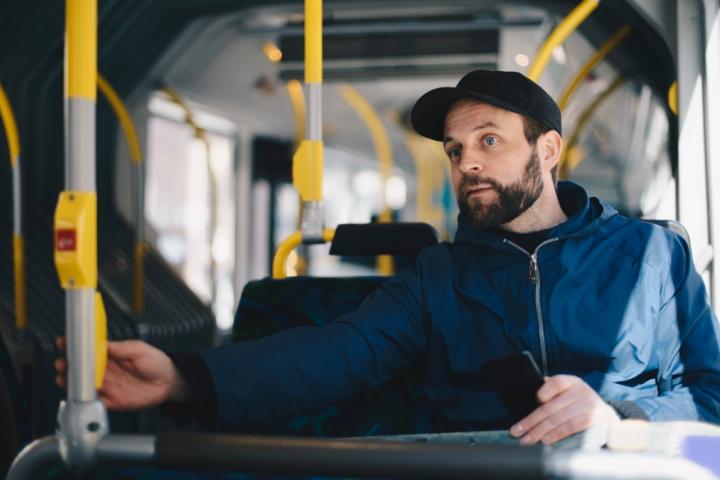 Interior de un autobús