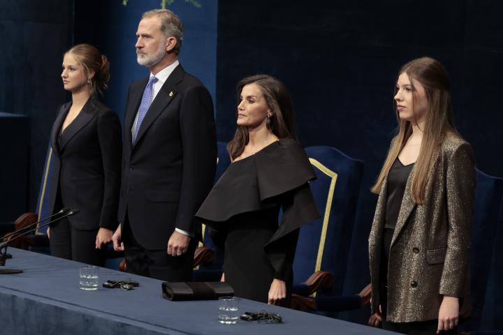 La familia real, en los Premios Princesa de Asturias.