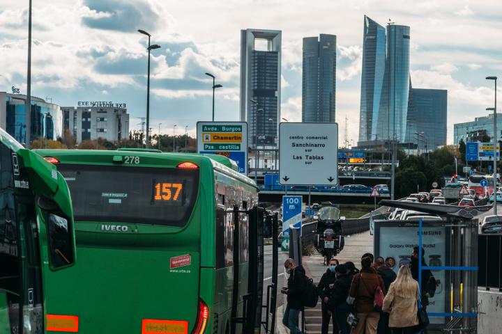 Autobús del CRTM en Madrid.