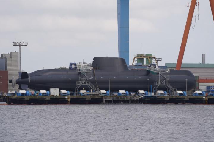 Imagen de archivo de un submarino alemán, en Kiel.