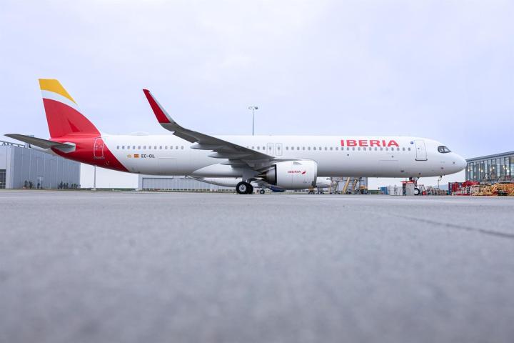 El nuevo Airbus A321XLR de Iberia.