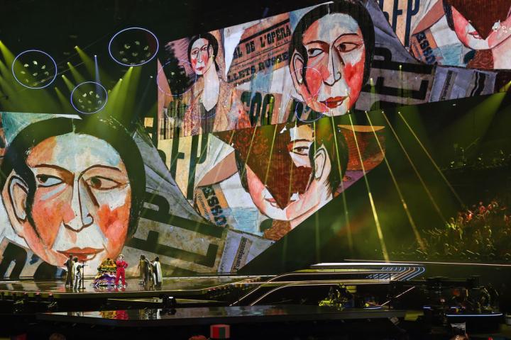 Actuación de la cantante Manizha en Eurovisión, la última de Rusia en el festival.