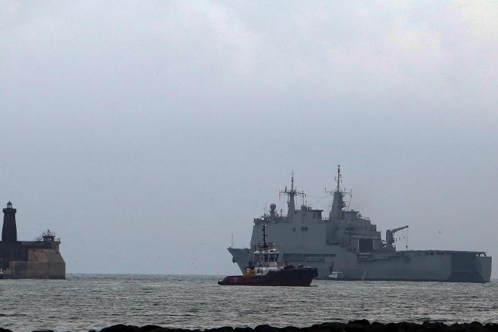 El buque Galicia de la Armada Española, en una fotografía de archivo.
