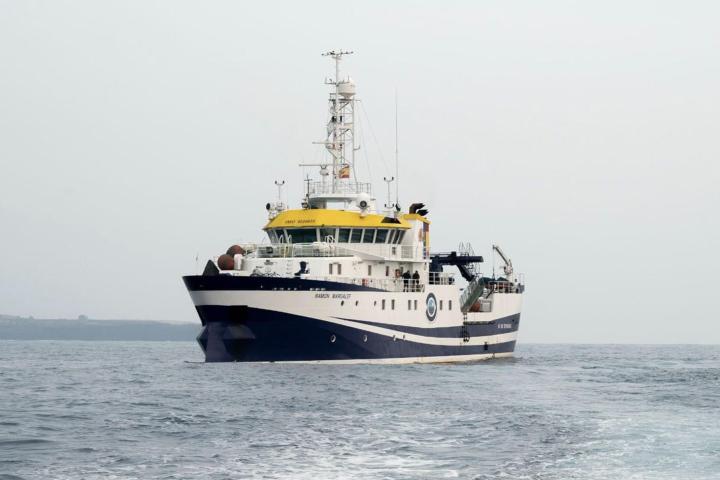 El buque de investigación Ramón Magalef, del Instituto Español de Oceanografía (IEO-CSIC)