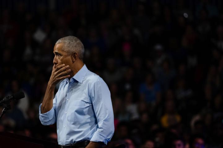 Barack Obama en un momento de la campaña en las elecciones presidenciales de EEUU.