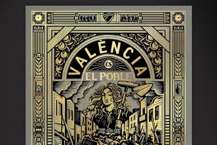 Lámina solidaria para ayudar a las víctimas de la DANA en Valencia.