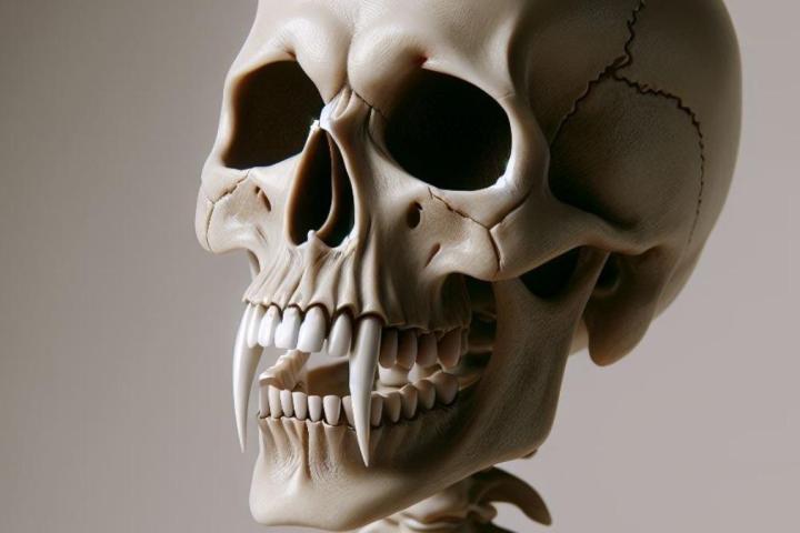 Recreación de una calavera, en una imagen de archivo