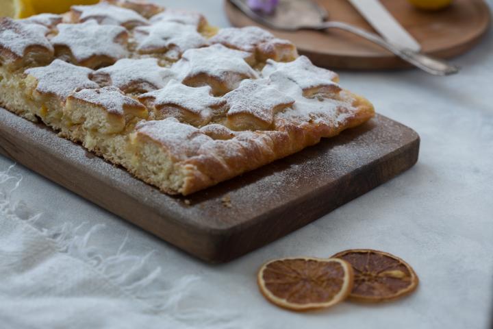 Imagen de archivo de un Brunsviger, un tipo de pastel danés.