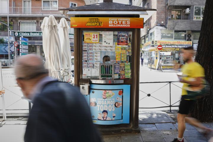 Punto de venta de la ONCE.