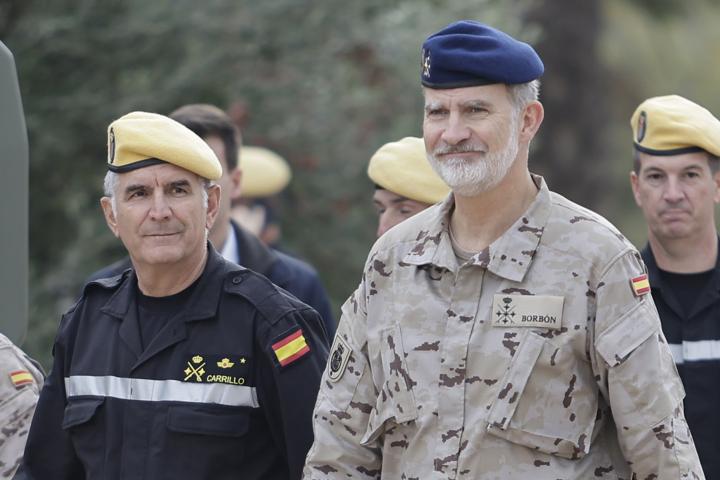 Felipe VI, en Bétera, este 12 de noviembre de 2024.