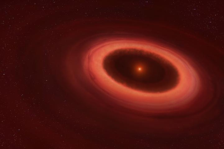 El cinturón de polvo frío que rodea a Próxima Centauri, la estrella más cercana al Sol.