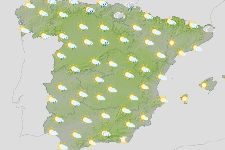 Previsión de la AEMET para el lunes 18 de noviembre