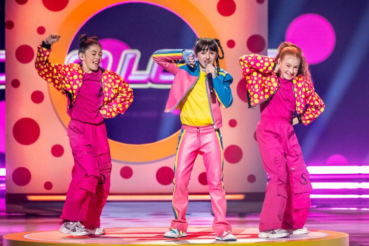 Chloe DelaRosa, en uno de los ensayos.