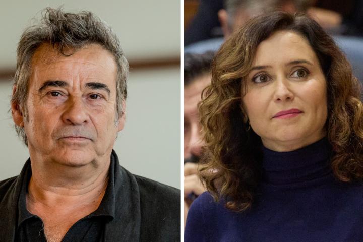 Fotomontaje de Eduard Fernández e Isabel Díaz Ayuso