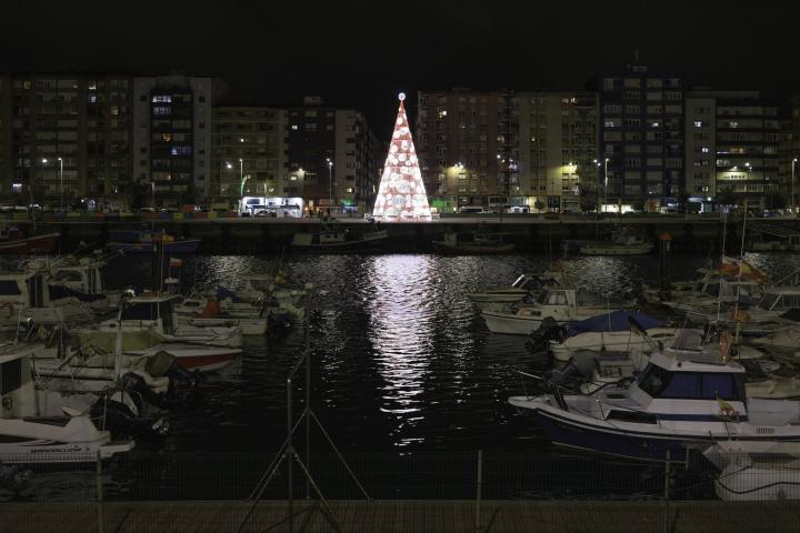 Imagen de Santander en Navidad en 2023.