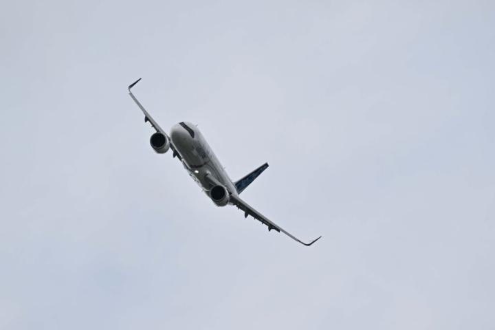 Un Airbus A321 253 XLR, en pleno vuelo