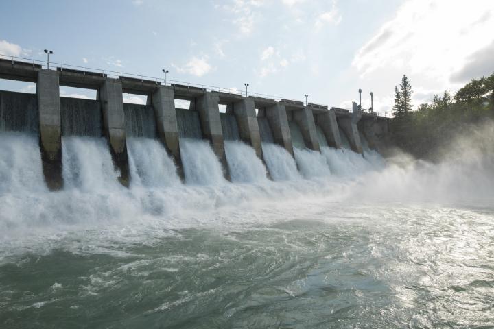 Producción de energía hidroeléctrica, en una imagen de archivo