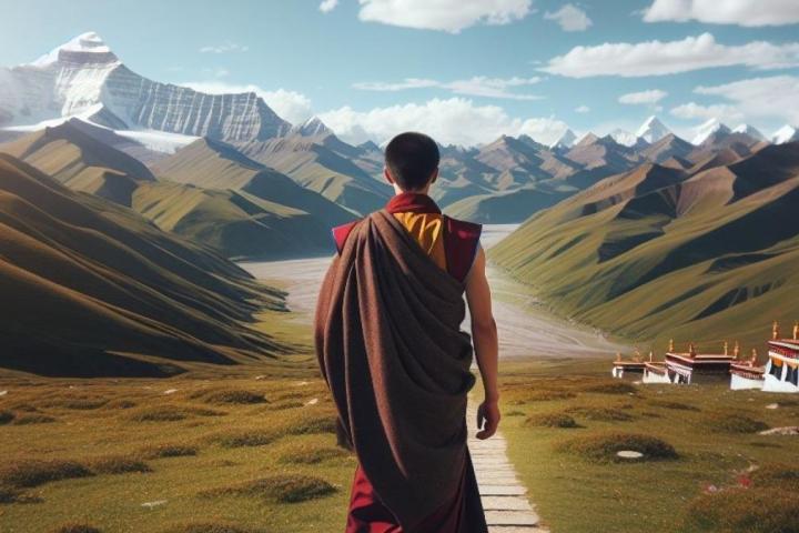 Un niño español abandona un monasterio tras años como monje budista en busca de la libertad