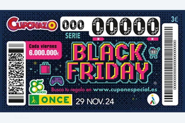 Premios del Cuponazo del Black Friday de la ONCE 2024.