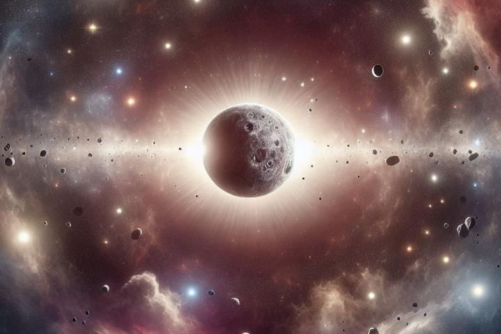 Representación de un objeto de gran tamaño en el espacio