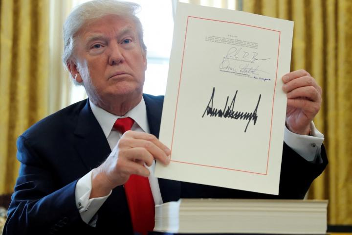 Donald Trump, en la Casa Blanca, en 2017.