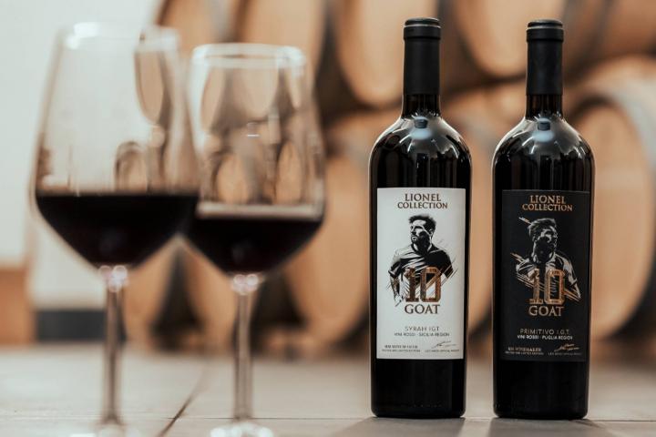 Las botellas del vino premium de Lionel Collection
