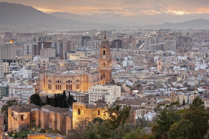 Vista de Málaga