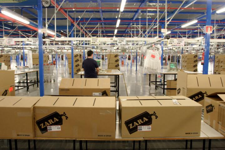 Centro de distribución de Zara en Zaragoza.