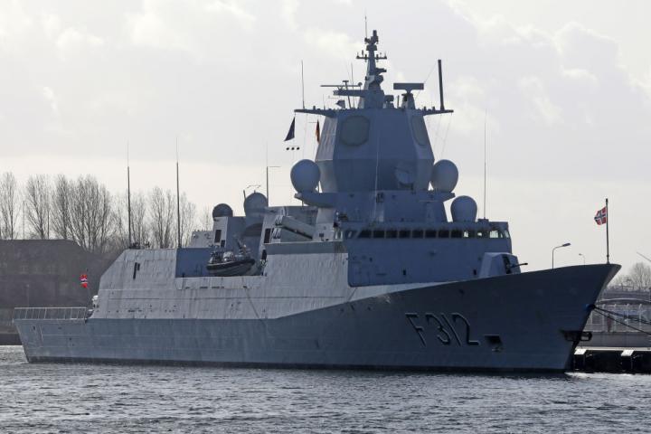 Imagen de archivo de la fragata noruega Otto Sverdrup.