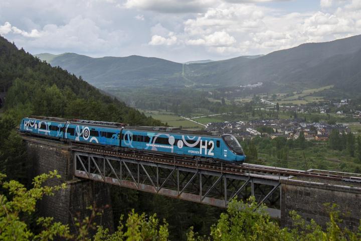 Una de las pruebas del tren de hidrógeno del proyecto FCH2Rail