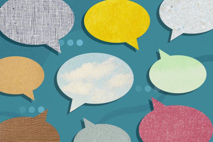 Imagen conceptual de idiomas.