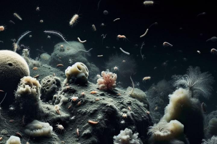 Recreación de las profundidades del océano Ártico