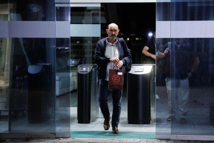 Rafael Louzán, a la salida de la RFEF tras una reunión