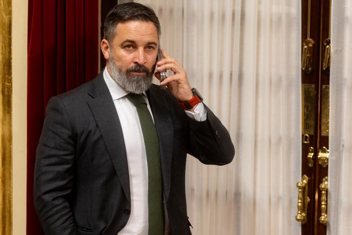 El líder de Vox, Santiago Abascal.